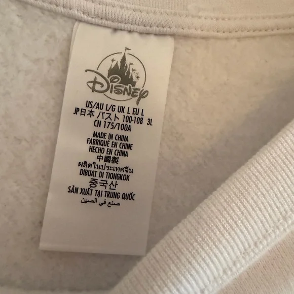 Disney Mickey & Friends Cropped Sweatshirt (L) - Picture 3 of 4